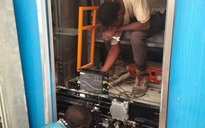 Installation of a 400kg home elevator at Laztech Integrated Electrical Warehouse at Igbesanmwan, Benin City, Edo State